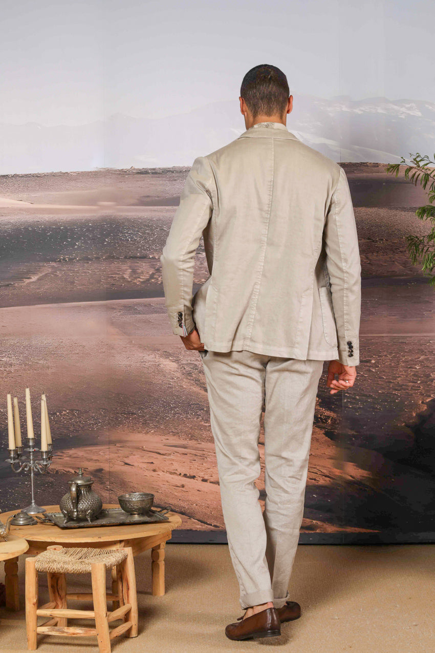 Da Vinci Summer Men's blazer in linen and cotton twill 