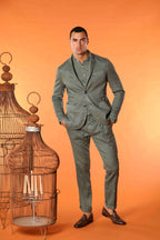 Da Vinci Summer men's blazer in linen and cotton twill