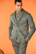 Da Vinci Summer men's blazer in linen and cotton twill