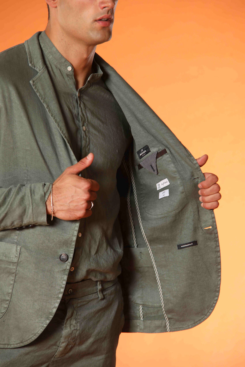 Da Vinci Summer men's blazer in linen and cotton twill