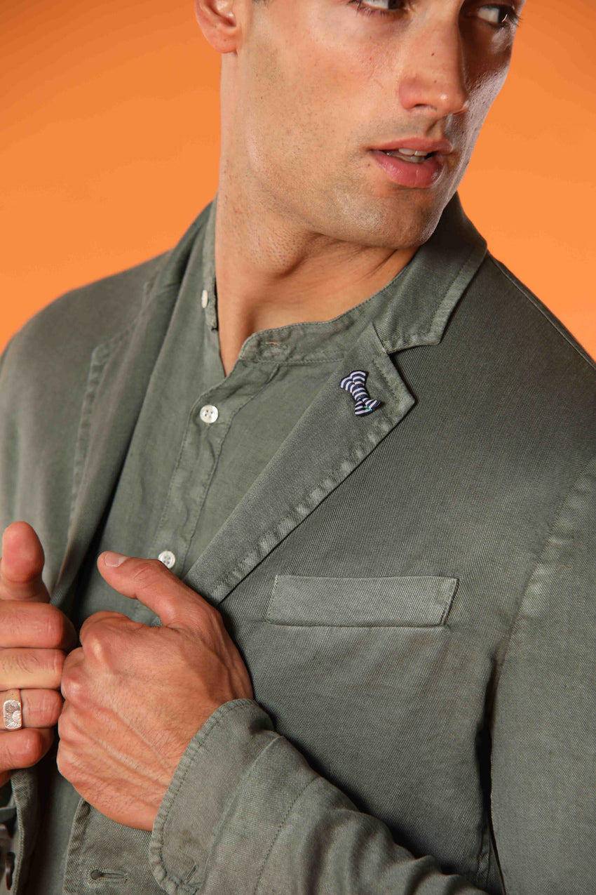 Da Vinci Summer men's blazer in linen and cotton twill
