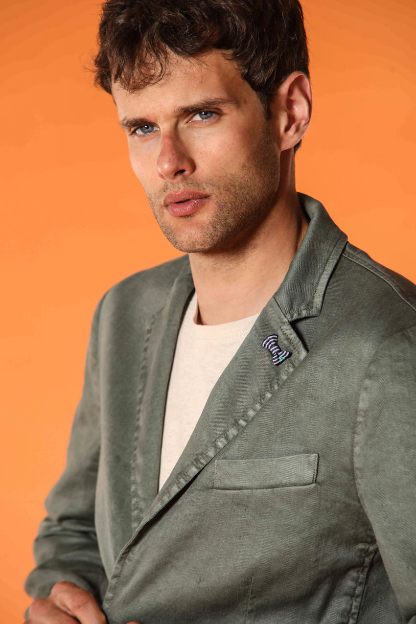 Da Vinci Summer men's blazer in linen and cotton twill