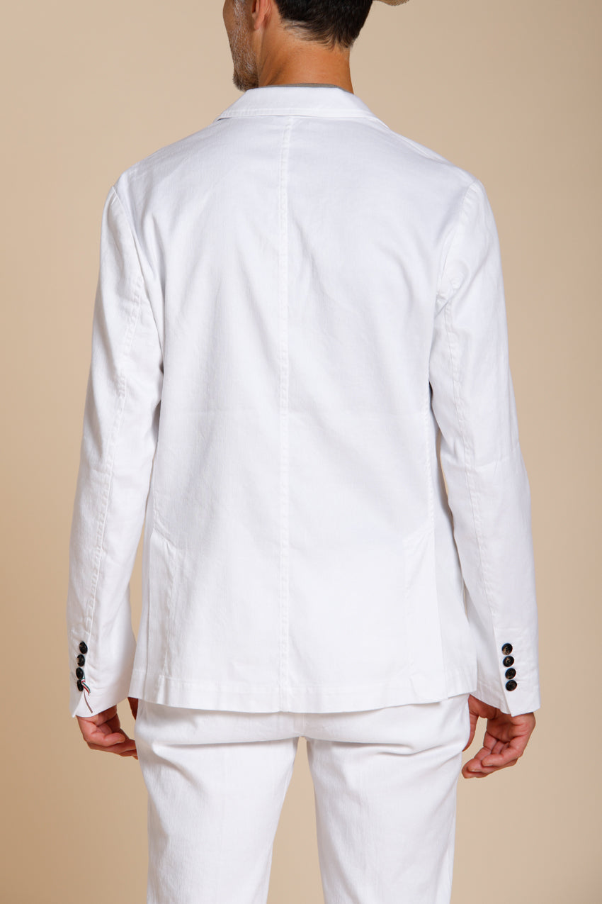 Da Vinci blazer hombre en twill de lino y algodón
