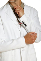 Da Vinci blazer homme en twill de lin et coton