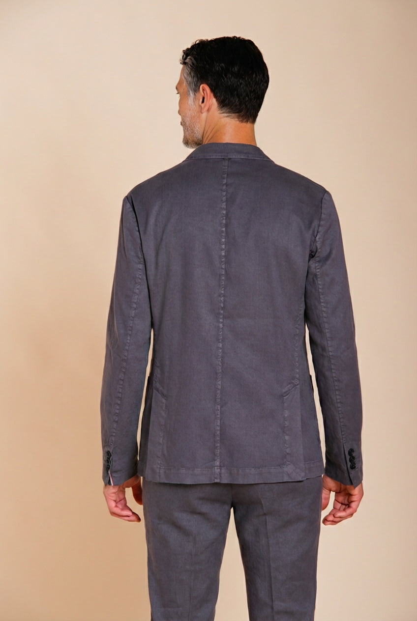 Da Vinci blazer homme en twill de lin et coton
