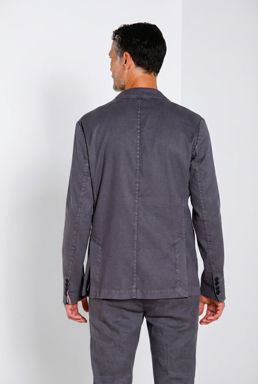 Da Vinci men's blazer in linen and cotton twill