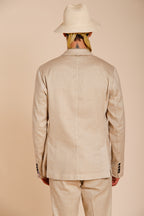 Da Vinci Blazer Herren in Twill aus Leinen und Baumwolle
