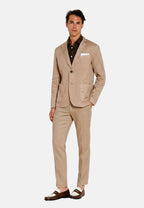 Da Vinci blazer hombre en twill de lino y algodón