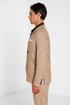 Da Vinci Blazer Herren aus Twill von Leinen und Baumwolle