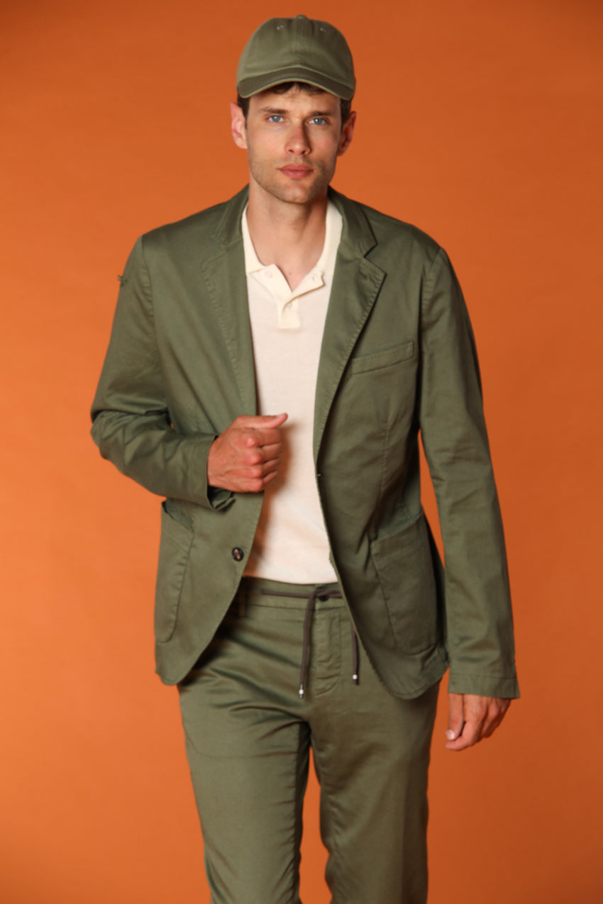 Da Vinci Summer Men's blazer in cotton and tencel 