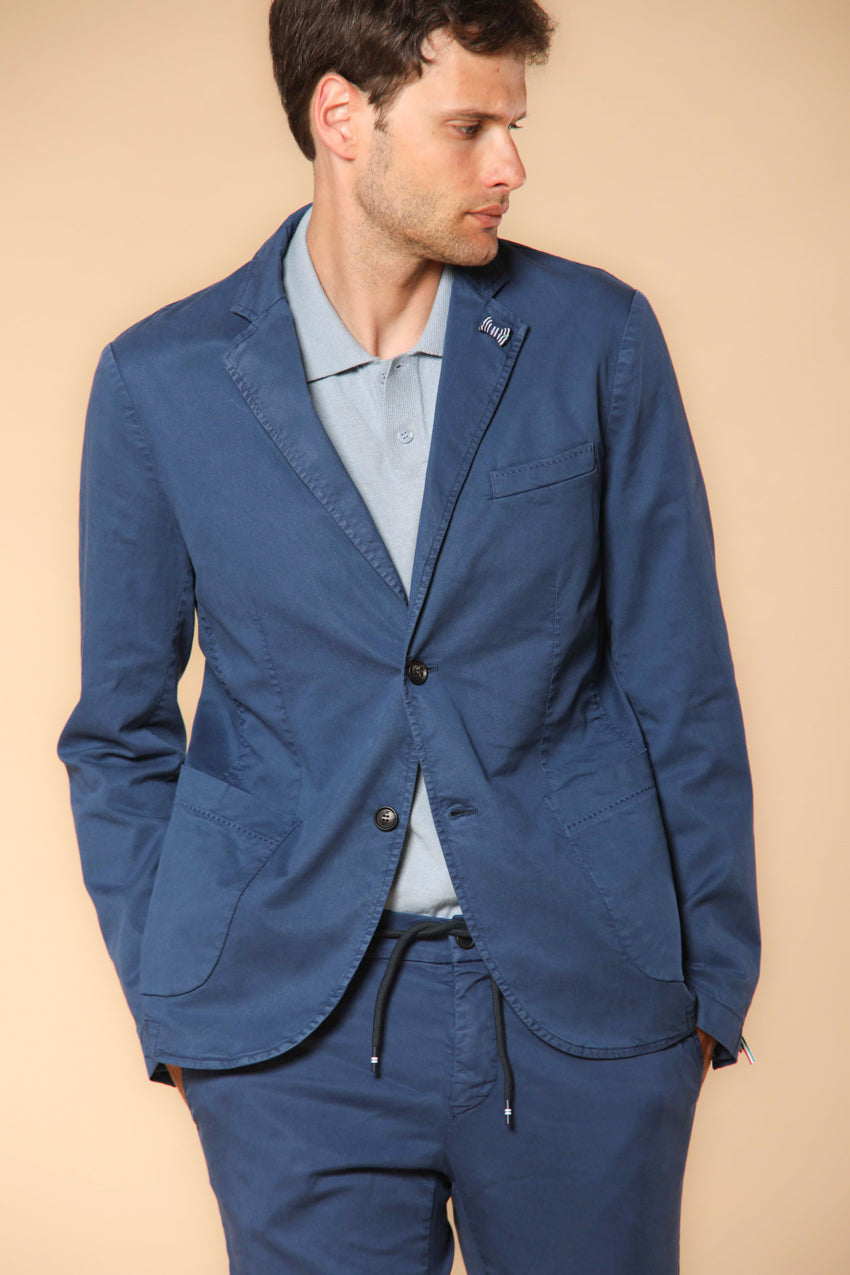Da Vinci Summer Men's blazer in cotton and tencel 