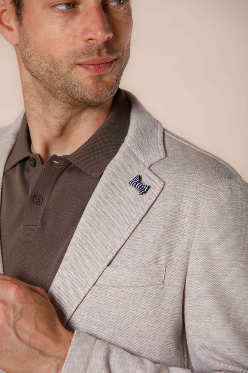 Immagine 4 di blazer uomo in cotone piquet double face beige modello Da Vinci di Mason's