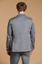 Da Vinci men's travel blazer in technical stretch satin with details