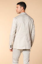 Da Vinci men's travel blazer in technical stretch satin with details