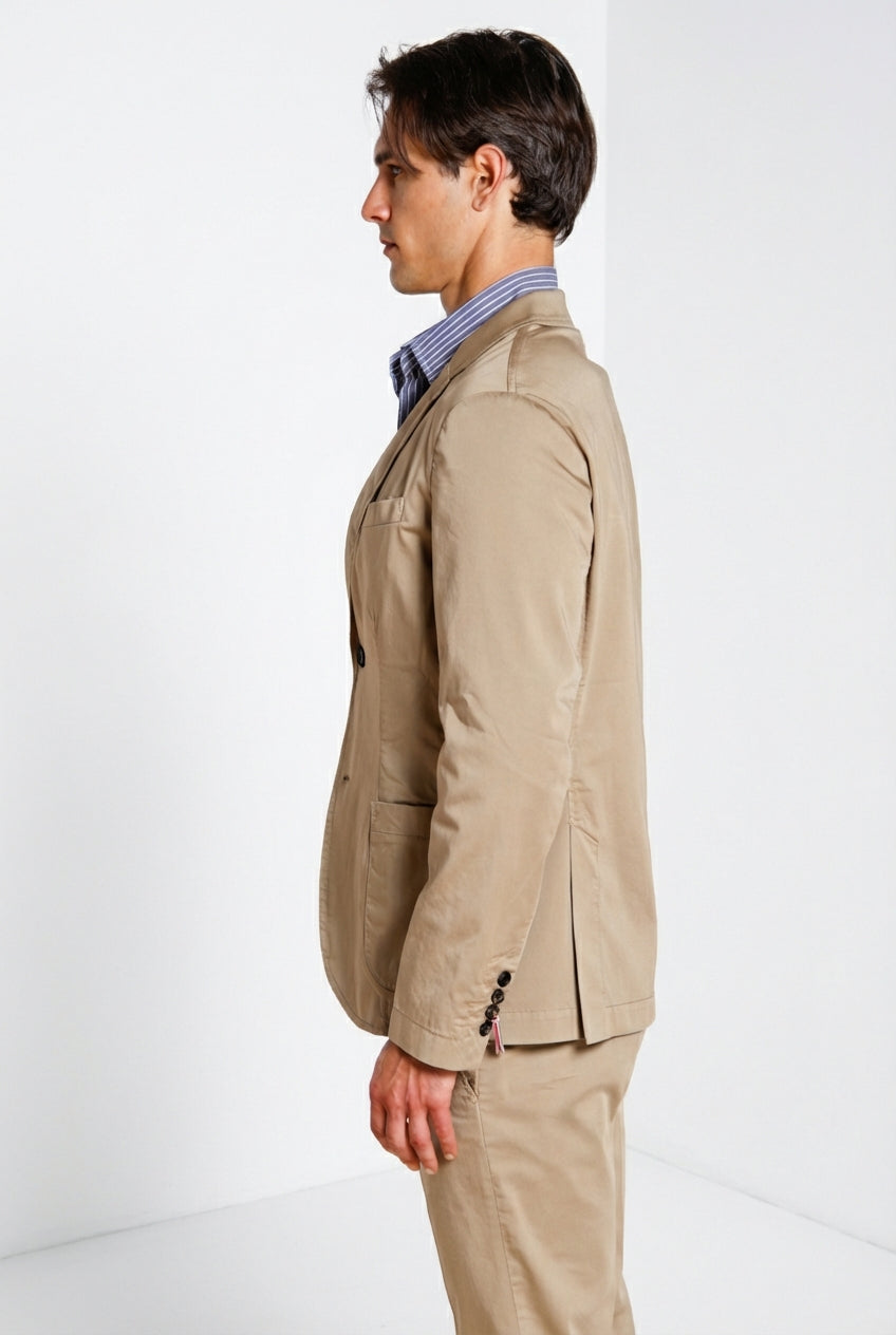 Da Vinci Travel blazer hombre en satén técnico travel stretch