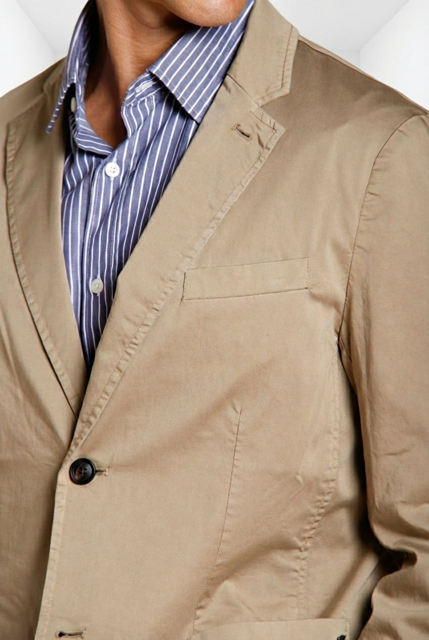 Da Vinci Travel blazer hombre en satén técnico travel stretch