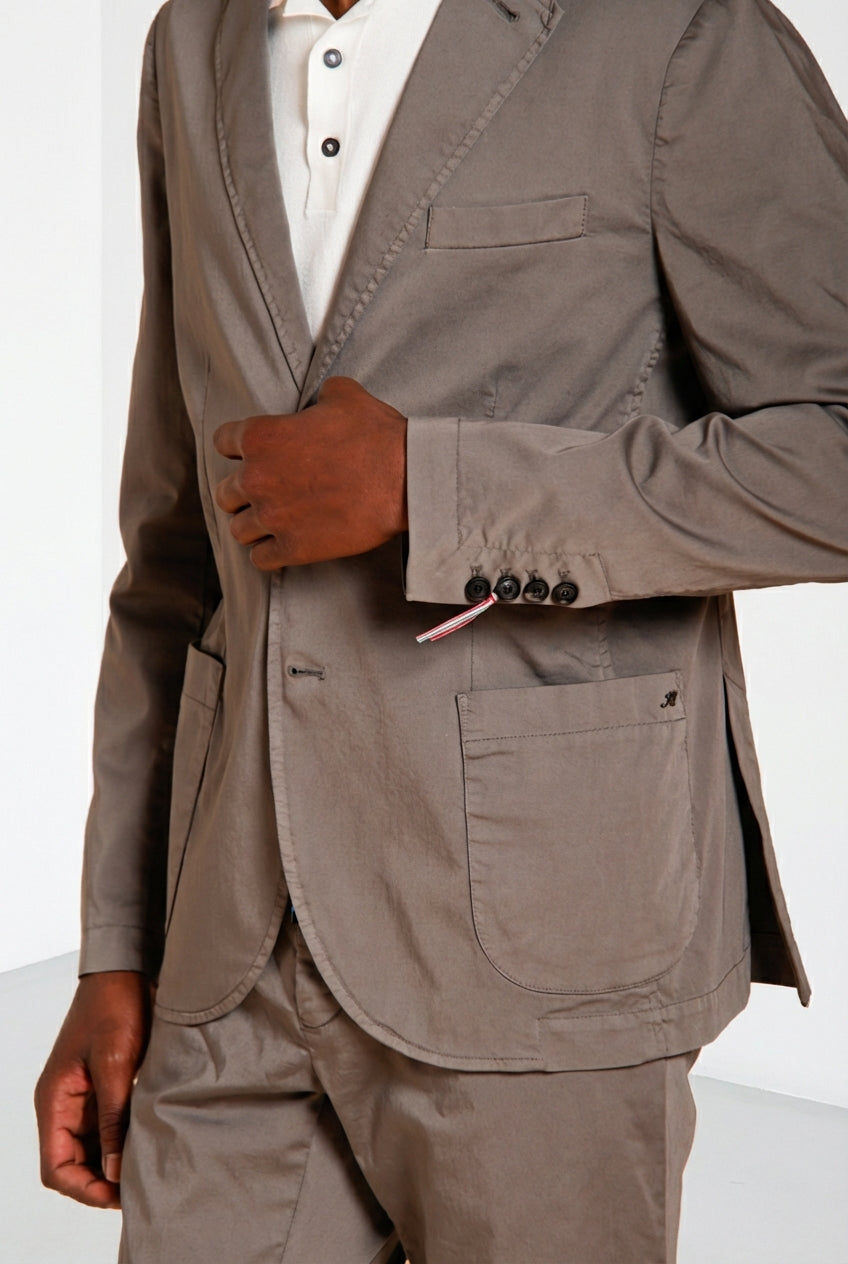 Da Vinci Travel blazer hombre en satén técnico travel stretch