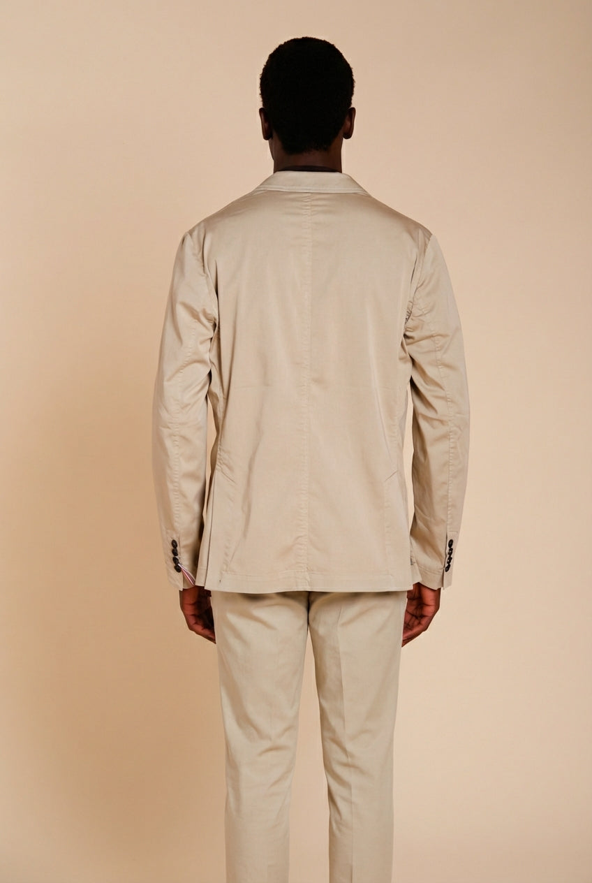 Da Vinci Travel blazer hombre en satén técnico travel stretch