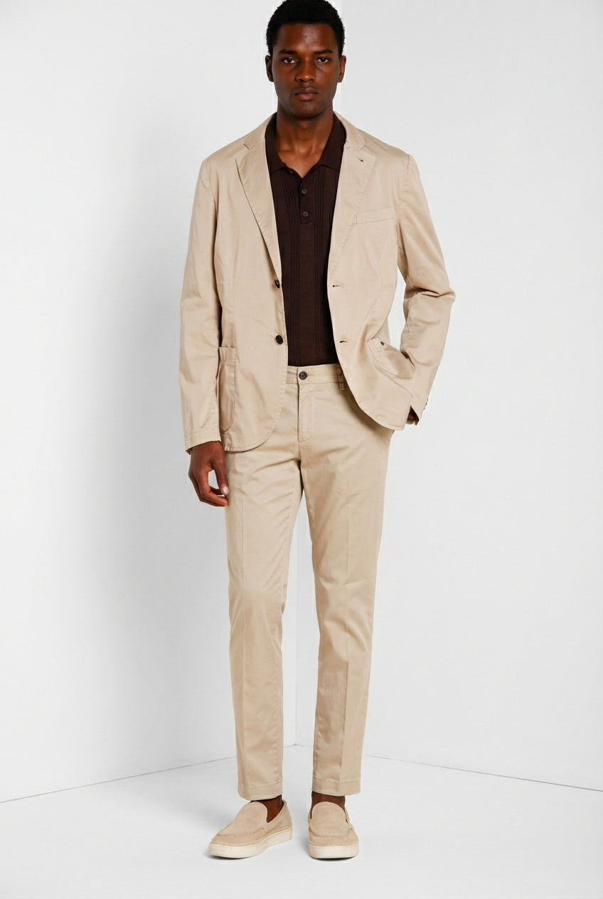 Da Vinci Travel Blazer Herren aus technischem Travel Stretch Satin
