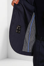 Da Vinci Travel men's blazer in technical travel stretch satin