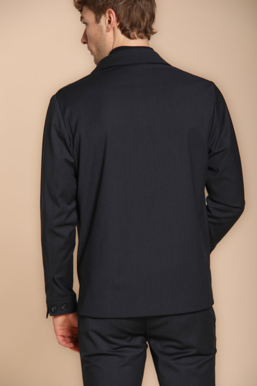 Foto 4 Firenze overshirt uomo foderata in lana unita