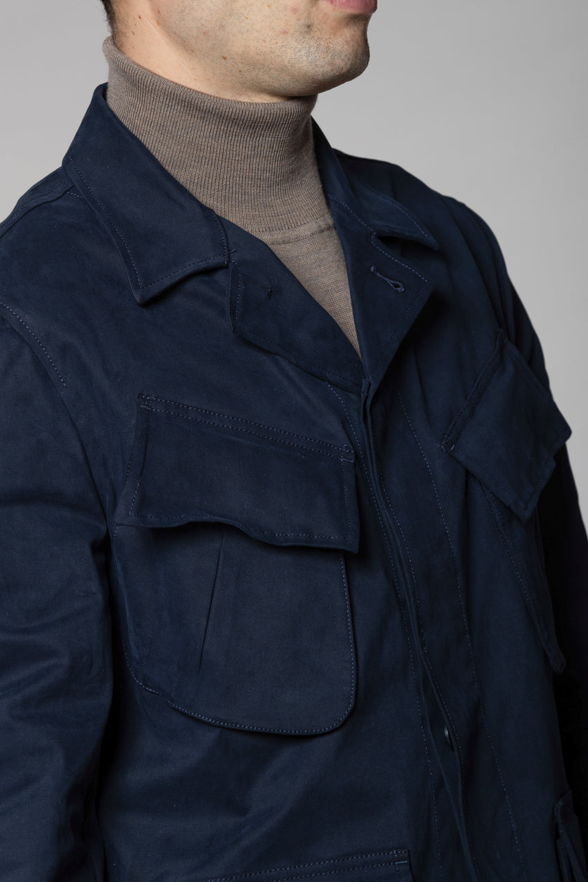Vietnam Jacket veste homme en gabardine teintée en pièce