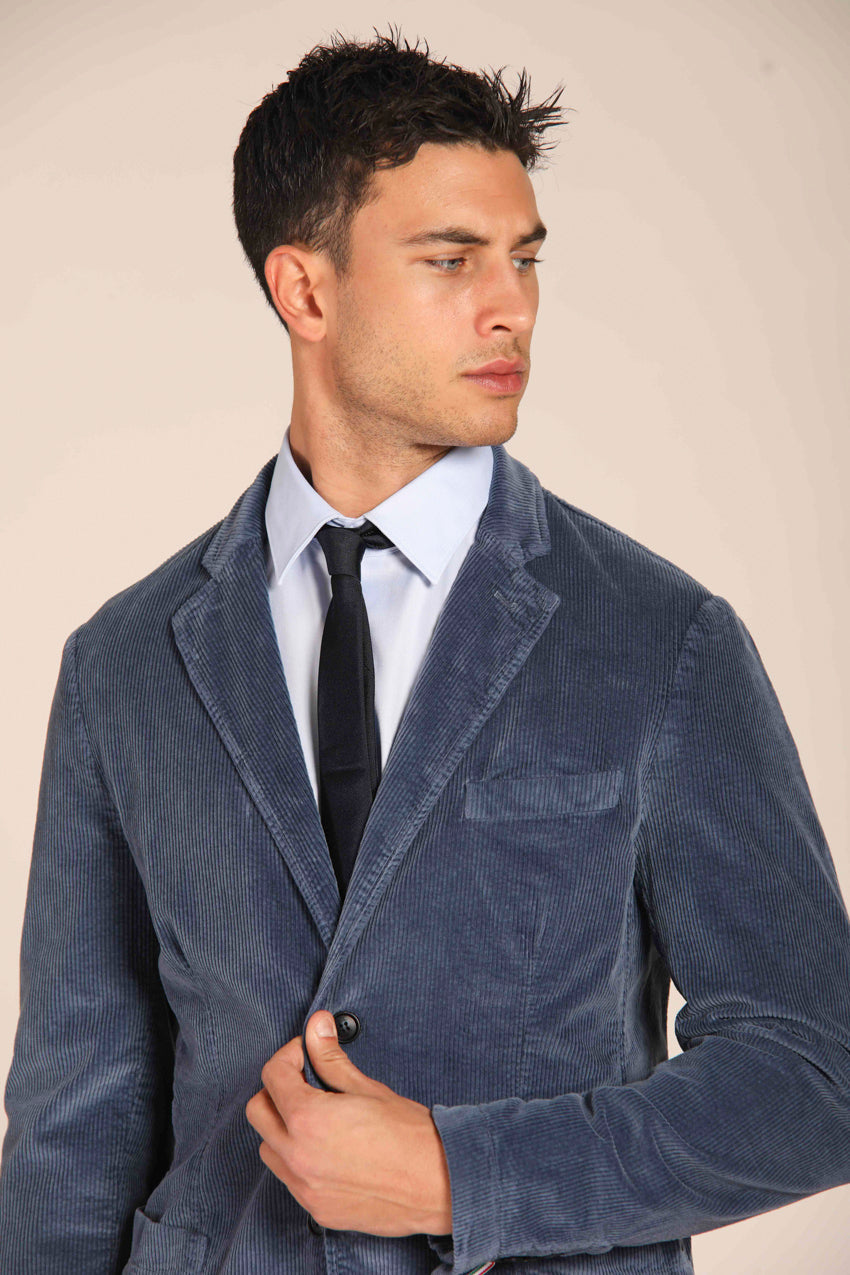 immagine 3 di blazer uomo modello Da Vinci  di colore azzurro scuro, fit regular di Mason's