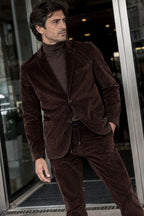 Blazer homme Tiziano en velours 500 raies