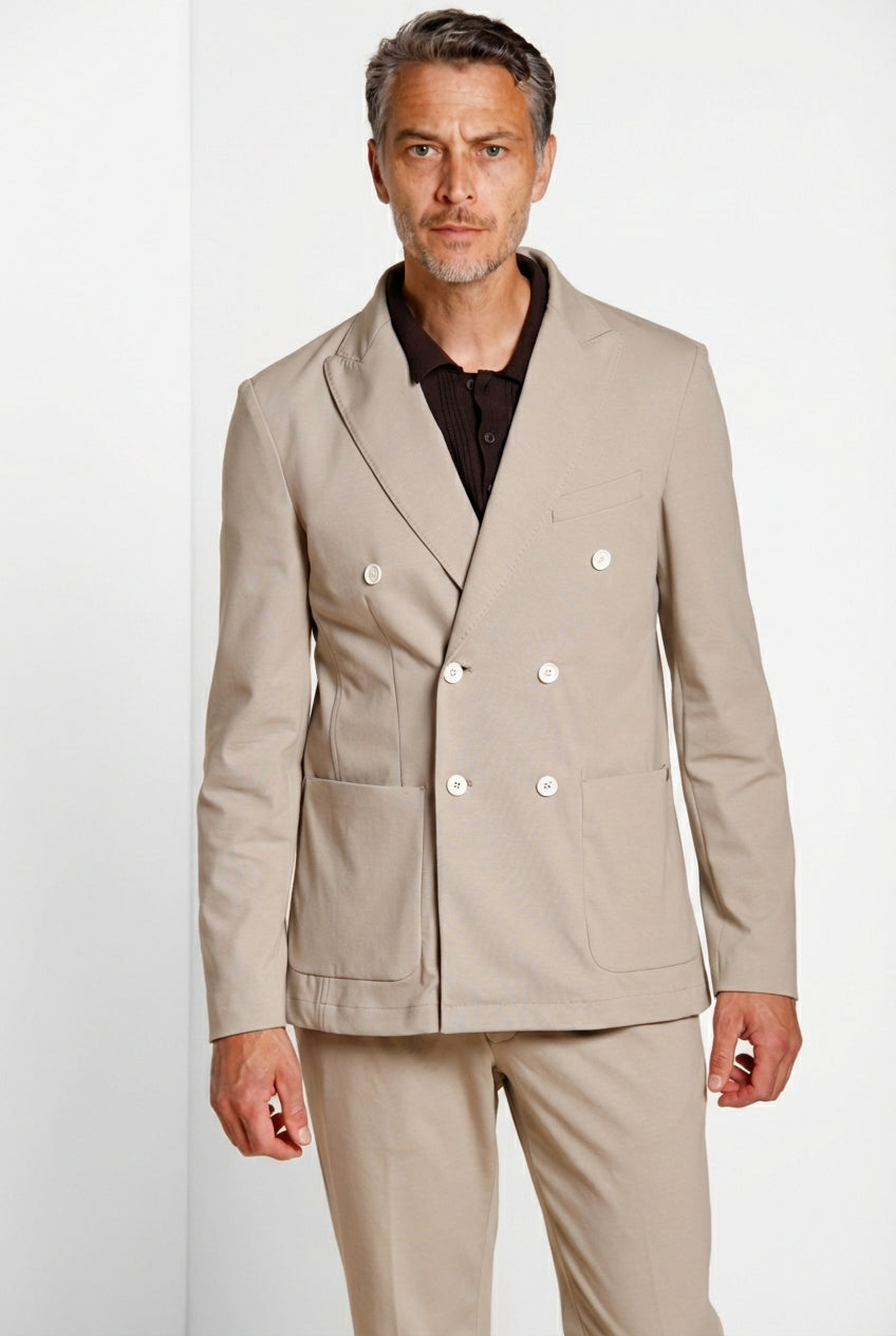 Golf Blazer cruzado hombre en jersey