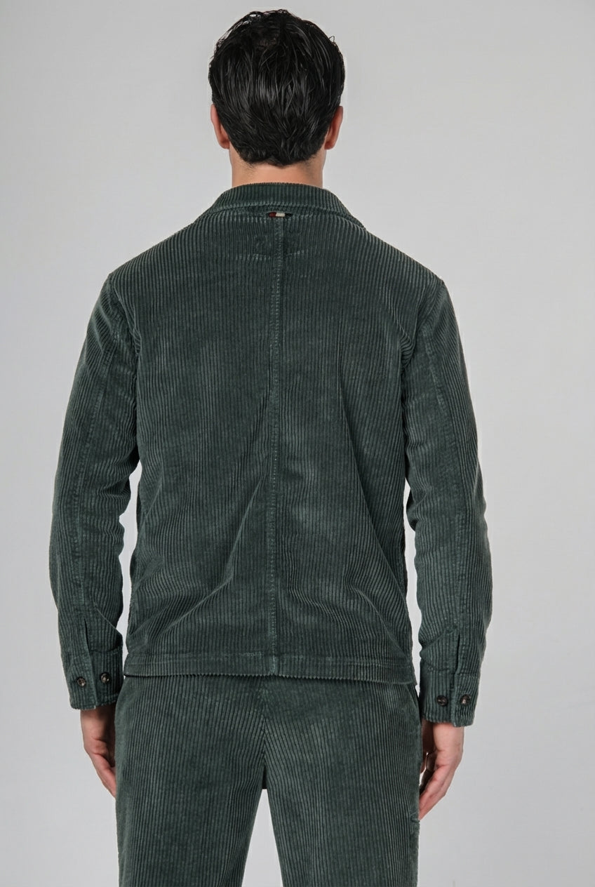 Work Jacket overshirt de hombre en terciopelo de pana ancha