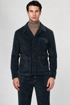 Work Jacket men’s overshirt in wide-wale velvet