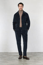 Work Jacket men’s overshirt in wide-wale velvet