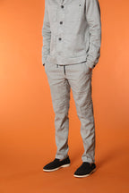 New York Sack pantalón chino para hombre en lino y algodón ligero corte regular fit