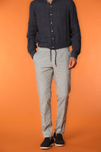 New York Sack pantalón chino para hombre en lino y algodón ligero corte regular fit