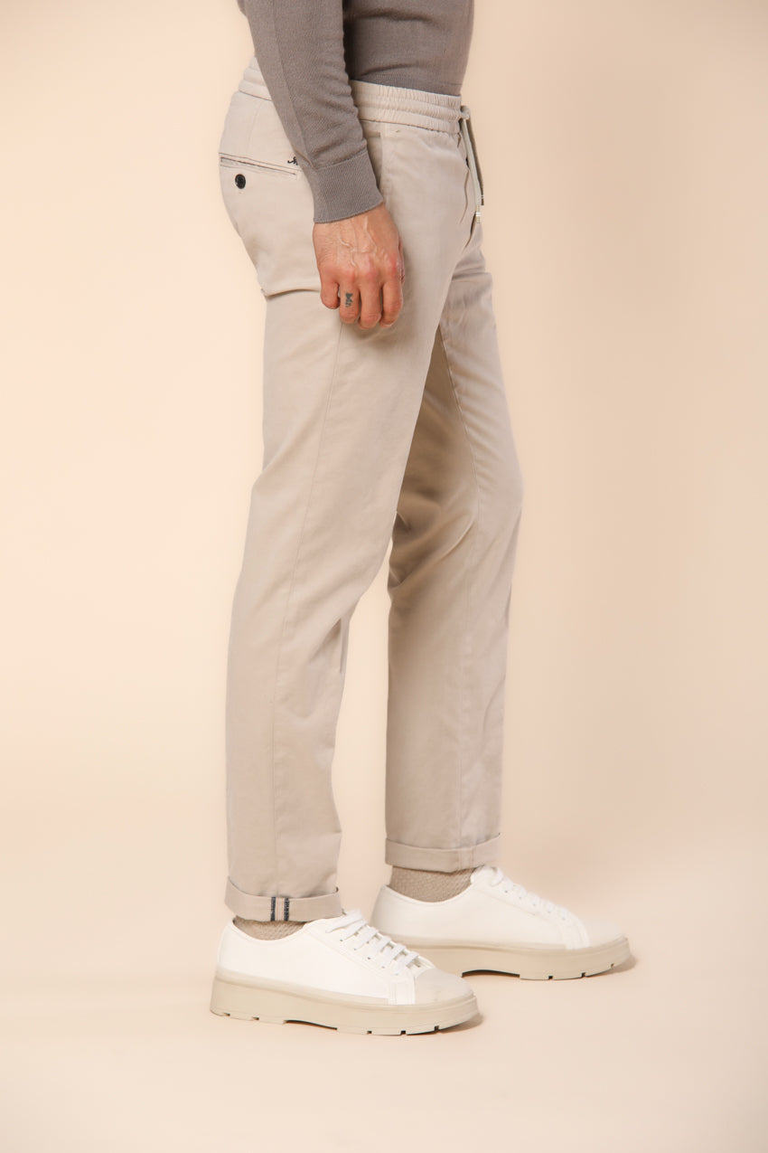 New York Sack pantalón chino jogger hombre en algodón modal stretch ajuste regular