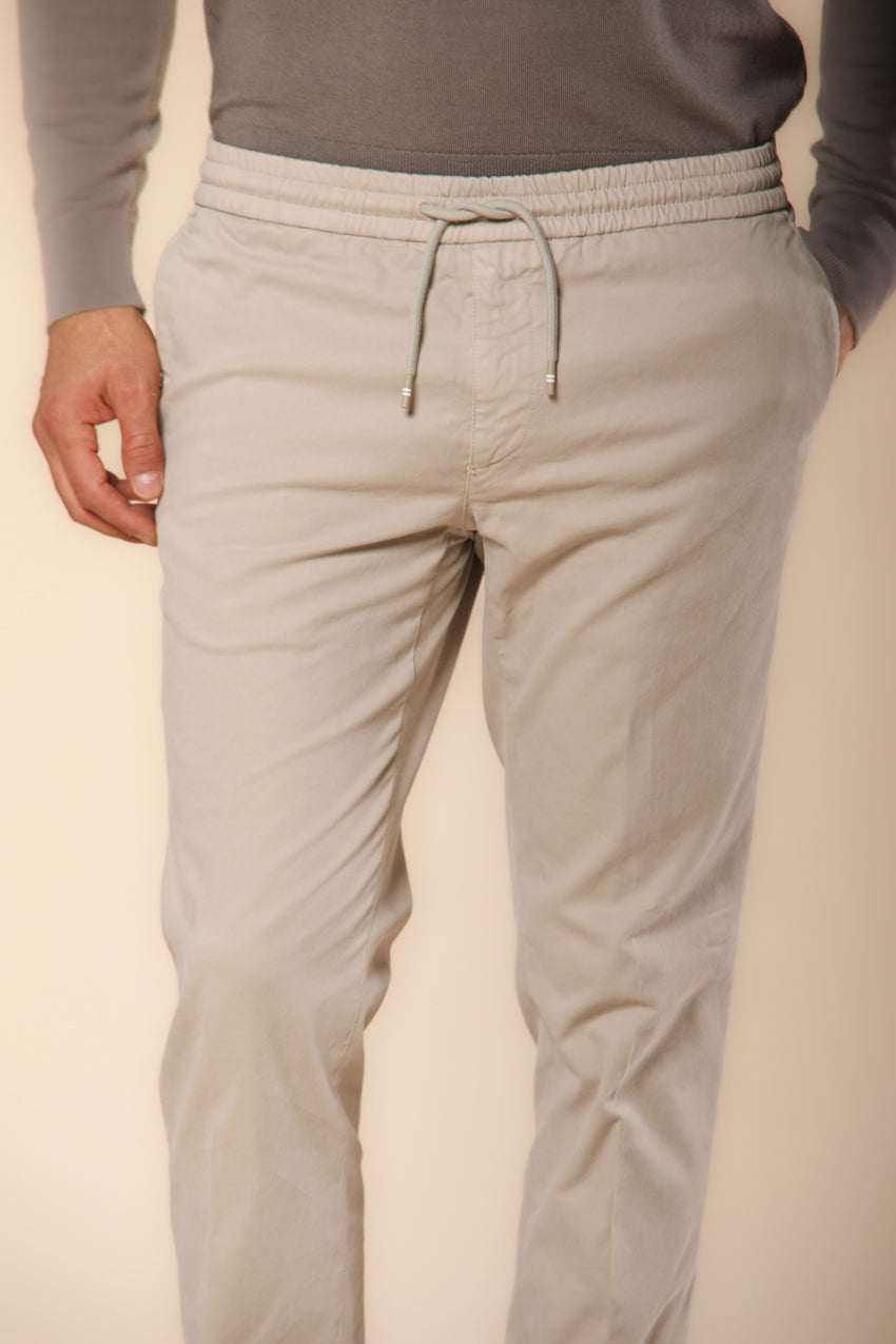 New York Sack pantalón chino jogger hombre en algodón modal stretch ajuste regular