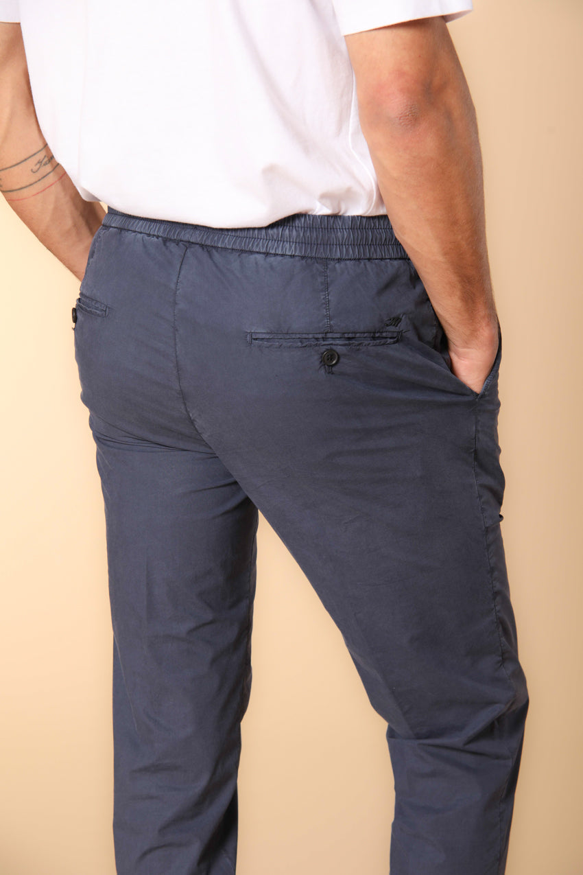 New York Sack pantalone chino uomo in tela paracadute in cotone e tencel regular fit