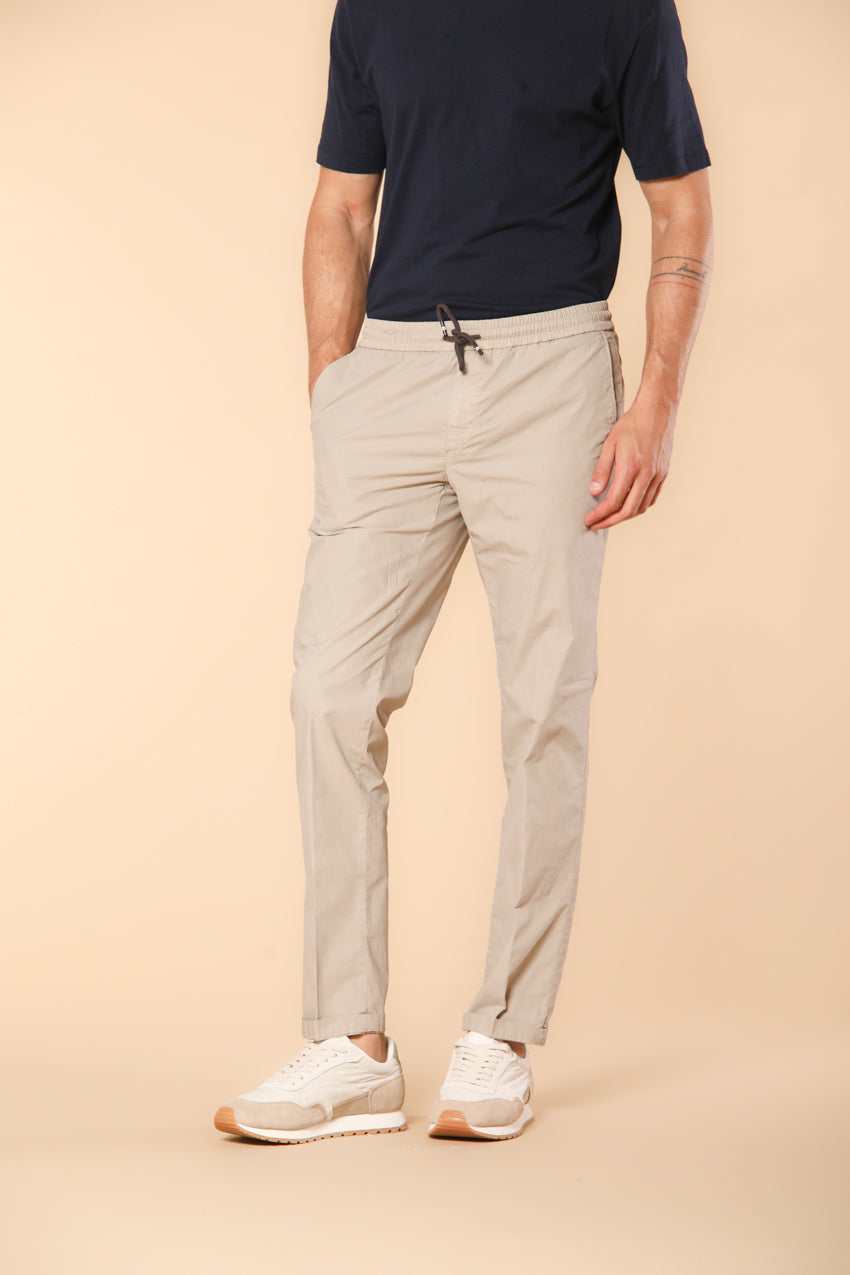 New York Sack Herren-Chinohose aus Fallschirmgewebe aus Baumwolle und Tencel Regular Fit