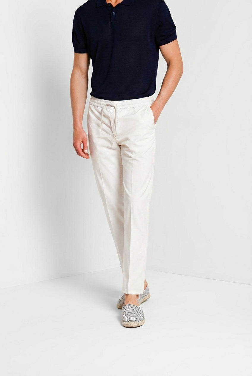 New York Sack Hose Chino Jogger Herren aus Lyocell und Baumwolle Fallschirmstoff regular fit