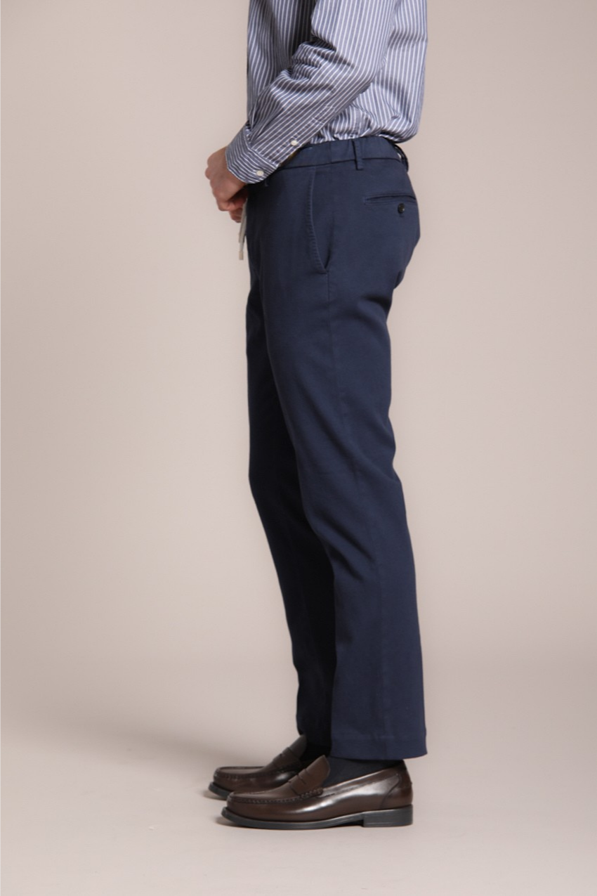 New York String pantalón chino jogger hombre en algodón cachemira regular fit