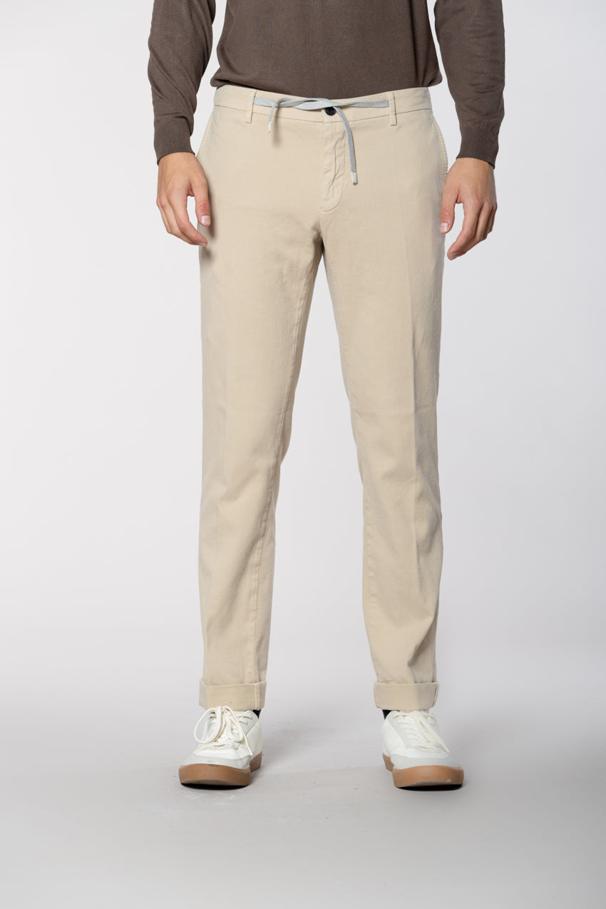 New York String pantalon chino jogger homme en coton cachemire regular fit