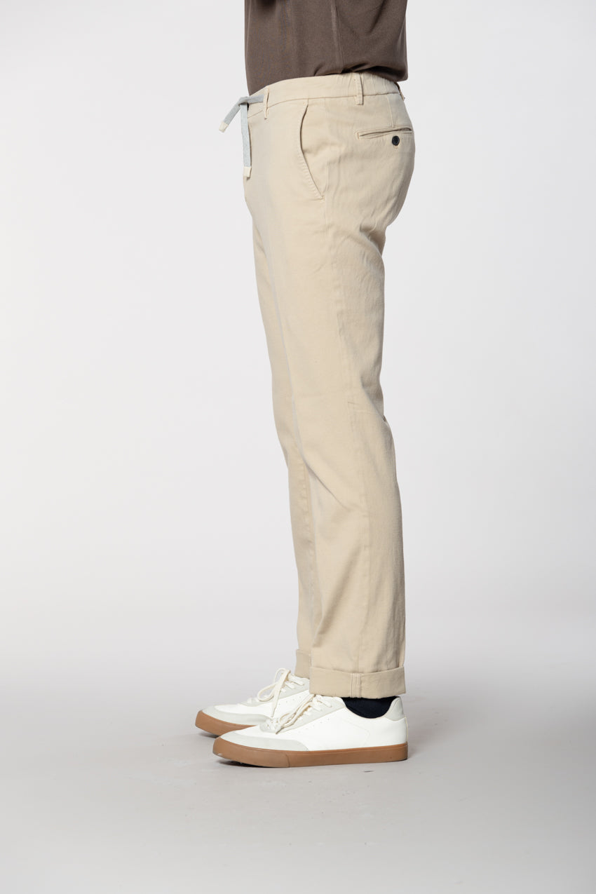 New York String pantalon chino jogger homme en coton cachemire regular fit