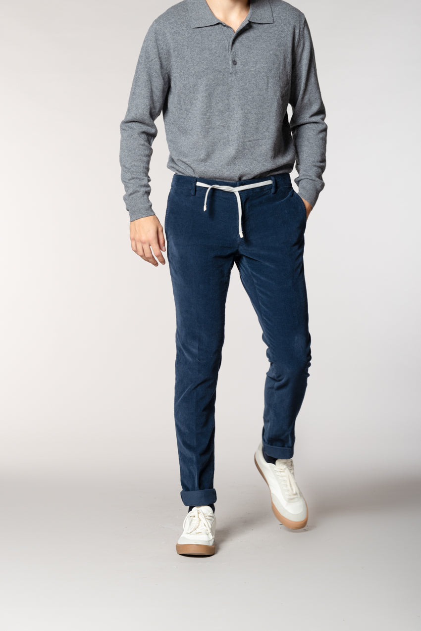 New York String pantalon chino jogger homme en velours 1500 côtes regular fit
