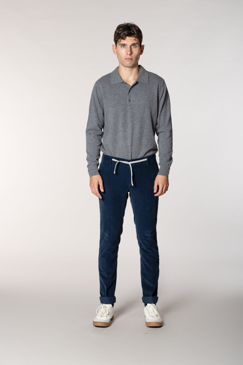 New York String pantalon chino jogger homme en velours 1500 côtes regular fit