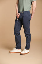 New York 1 Pinces City String chino pantalon homme en twill de coton pima léger regular fit