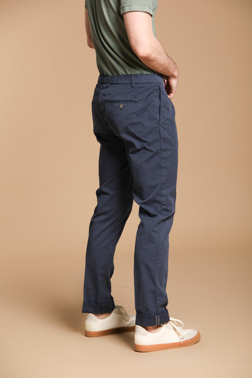 New York 1 Pinces City String chino pantalon homme en twill de coton pima léger regular fit