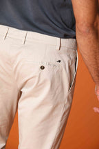 New York 1 Pinces City String chino pantalon homme en twill de coton pima léger regular fit