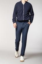 New York Sartoriale pantalón chino hombre sartoriale en jersey de franela regular fit