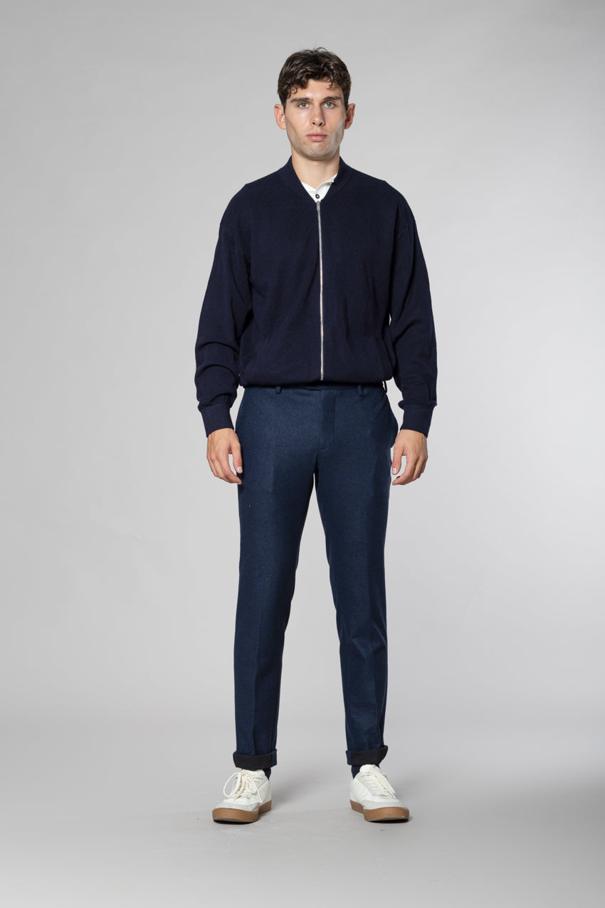 New York Sartoriale pantalón chino hombre sartoriale en jersey de franela regular fit