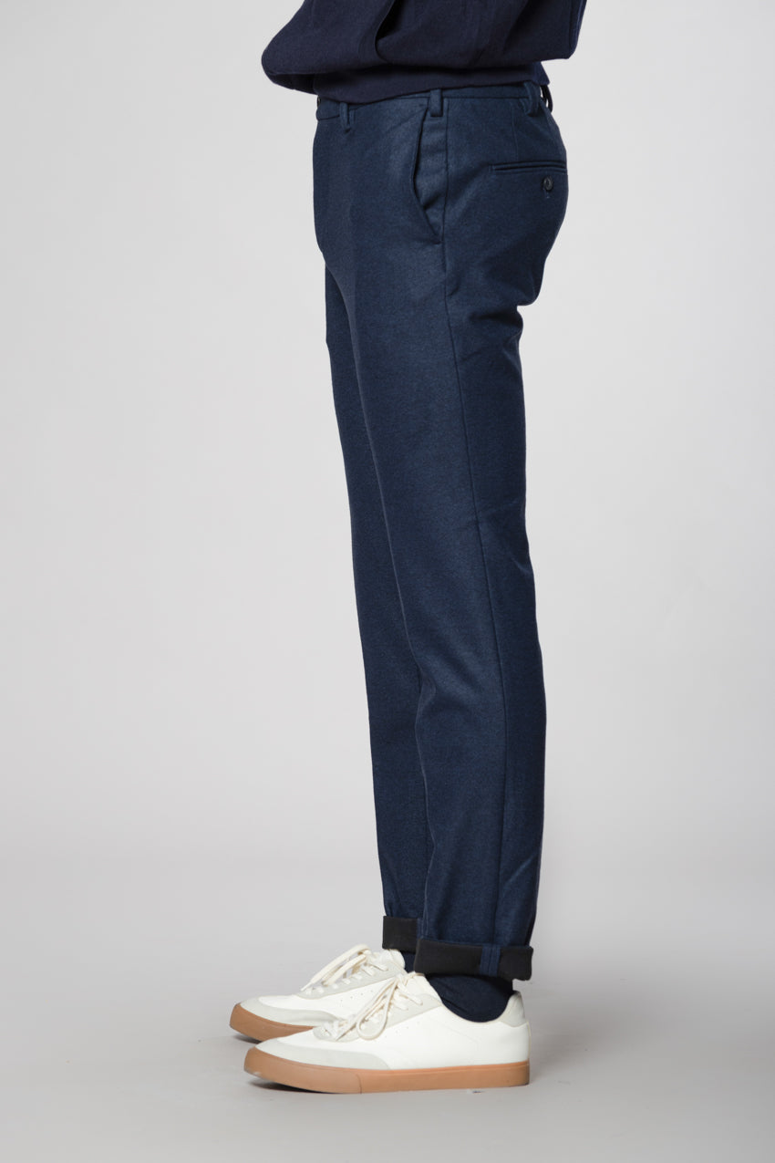 New York Sartoriale pantalone chino uomo sartoriale in jersey flanella regular fit